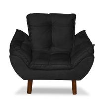 Mini Poltrona Cadeira Opala Infantil De Criança Suede Preto. Mini Poltrona Cadeira Opala Infantil De Criança Suede Preto.