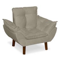 Mini Poltrona Decorativa Infantil Suede Bege LM Decor