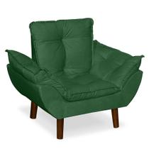 Mini Poltrona Decorativa Infantil Suede Verde LM Decor