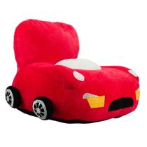 Mini Poltrona Formato Carro Vermelho 33x45x46cm - Pelúcia Mini Poltrona Formato Carro Vermelho 33x45x46cm - Pelúcia