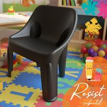 Mini Poltrona Infantil Resist Plástica Resistente de Plástico Cadeirinha para Criança até 80kg