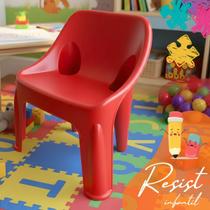 Mini Poltrona Infantil Resist Plástica Resistente de Plástico Cadeirinha para Criança até 80kg
