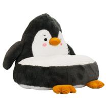 Mini Poltrona Pelúcia Infantil Pinguim Puff Decorativo 39x45x47cm JS18-1556-F Mini Poltrona Pelúcia Infantil Pinguim Puff Decorativo 39x45x47cm JS18-1556-F