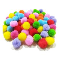 Mini Pompom Liso 20mm Para Artesanato - 1000 peças