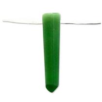 Mini Pontinha de Quartzo Verde Furado para Pingente de Colar - Furo Lateral 25 a 35mm - Atacado Mini Pontinha de Quartzo Verde Furado para Pingente de Colar - Furo Lateral 25 a 35mm - Atacado