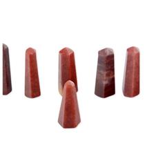 Mini Pontinha de Quartzo Vermelho Natural - Pedra Extra 20 a 35mm Mini Pontinha de Quartzo Vermelho Natural - Pedra Extra 20 a 35mm