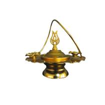 Mini Porta Incenso Decorativo Dourado - 10x10cm