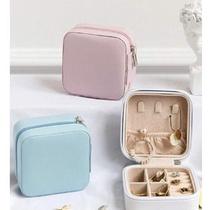 Mini Porta Joias Brinco Colar Bijuteria Portatil Viagem