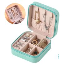 Mini Porta Joias Feminina Compacta Viagem Elegante Delicada