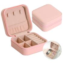 Mini Porta Joias Feminina Pequena Case Compacta Charmosa Delicada Luxo