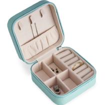 Mini Porta Jóias Maleta Aveludado Caixa Brinco Cor Verde Mini Porta Jóias Maleta Aveludado Caixa Brinco Cor Verde