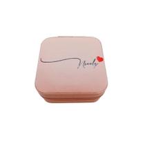 Mini Porta Joias Personalizado - Nome com Coração - Rosa Claro - 1 unidade - Rizzo Mini Porta Joias Personalizado - Nome com Coração - Rosa Claro - 1 unidade - Rizzo