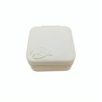 Mini Porta Joias Personalizado - Nome Elegante - Off White - 1 unidade - Rizzo
