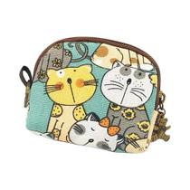 Mini Porta Moedas Estilo Japonês Kawaii, Zíper Semi-Circular, Carteira Multifuncional Com Estampa De Mini Porta Moedas Estilo Japonês Kawaii, Zíper Semi-Circular, Carteira Multifuncional Com Estampa De