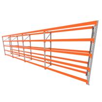 Mini porta pallet 200 kg por nivel inicial +3 continuação com 5 niveis laranja com Sem MDF