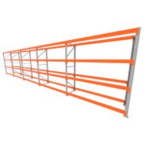 Mini porta pallet 200 kg por nivel inicial +4 continuação com 4 niveis laranja com Sem MDF Mini porta pallet 200 kg por nivel inicial +4 continuação com 4 niveis laranja com Sem MDF