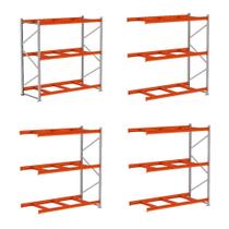 Mini Porta Pallet Amapa 180 500kg 3 Nivel S/Bandeja Kit 7,20m