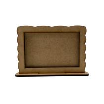 Mini Porta Retrato Liso P/ Fotos Decoração MDF 14x10x2cm Mini Porta Retrato Liso P/ Fotos Decoração MDF 14x10x2cm