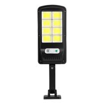 Mini Poste Solar 60W LED com Sensor de Presença Inteligente Refletor para Ciclovias e Pistas