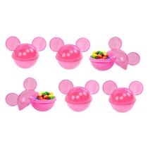 Mini Pote de Lembranças e Doces para Festa Infantil Decoração Minnie Mickey 50ml - Plasútil