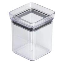 Mini Pote Hermetico Lumini Quadrado 180ml Transparente