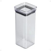 Mini Pote Hermético Transparante Quadrado 340ml