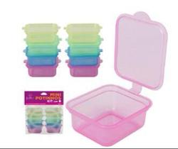 Mini Potes Porta Condimentos Kit com 8 Peças - MP-09