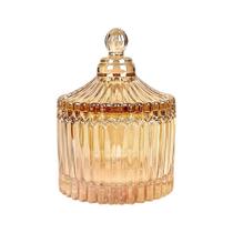 Mini Potiche Bohemia De Vidro Decoração Suporte Vela 9cm