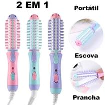 Mini Prancha De Cabelo Para Bolsa Escova Enrola Chapinha Alisadora Elétrica Portatil Modelador Mini Prancha De Cabelo Para Bolsa Escova Enrola Chapinha Alisadora Elétrica Portatil Modelador