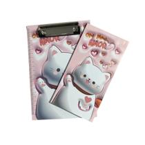 Mini Prancheta + Bloco Notas Fofas 40 Folhas p/ Escritório Escola Papelaria Criativa Mini Prancheta + Bloco Notas Fofas 40 Folhas p/ Escritório Escola Papelaria Criativa