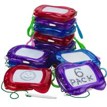 Mini prancheta magnética Bedwina, pacote com 6 para crianças