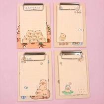 Mini Prancheta Retangular Bloco de Notas Capivara Cute Mini Prancheta Retangular Bloco de Notas Capivara Cute