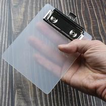 Mini Prancheta Transparente, Pequeno Organizador De Documentos, Bloco De Escrita, Suporte Para