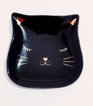 Mini Prato Porta Anel Gatinho Cerâmica Preto - Art House Mini Prato Porta Anel Gatinho Cerâmica Preto - Art House