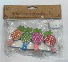 Mini pregador abacaxi colorido Mini pregador abacaxi colorido
