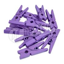 Mini Pregador de Madeira Pequeno Lilás 25x7x4mm (Prendedor) - 10 unidades Mini Pregador de Madeira Pequeno Lilás 25x7x4mm (Prendedor) - 10 unidades