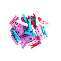 Mini Pregador Prendedor Madeira Coloridos 3,5cm 48 Unidades Mini Pregador Prendedor Madeira Coloridos 3,5cm 48 Unidades