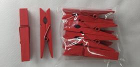 Mini Pregadorws Vermelho 10un Mini Pregadorws Vermelho 10un