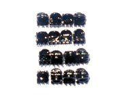 Mini Prendedor Conjunto De 16 Peças 2,5x1,5cm Tartaruga e Preto De Acetato Musa Kalliopi Mini Prendedor Conjunto De 16 Peças 2,5x1,5cm Tartaruga e Preto De Acetato Musa Kalliopi
