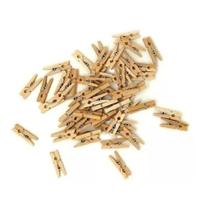 Mini Prendedor de Madeira 28 Unidades