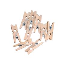 Mini prendedor natural pct c/12 unidades