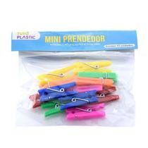 Mini Prendedor Plástico Colorido 12 Unidades Tutu Plastic Mini Prendedor Plástico Colorido 12 Unidades Tutu Plastic
