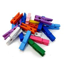 Mini Prendedor Pregador Madeira 3,5cm C/48 Colorido Mini Prendedor Pregador Madeira 3,5cm C/48 Colorido