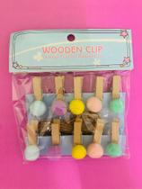 Mini Prendedores Decorados Pompom Kit Com 10 Versátil MJ-Y22493-5