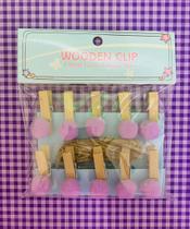 Mini Prendedores Decorados Pompom Kit Com 10 Versátil MJ-Y22493-5