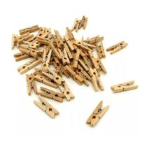 Mini Prendedores Madeira Kit 2,5cm com 100 Unidades 309084