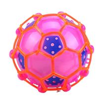 Mini presente luminoso de futebol elétrico azul colorido par