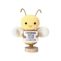 Mini presente motivacional de polvo para animais de crochê RovyFota