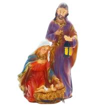Mini Presépio 12cm Em Resina Sagrada Família Jesus Maria José, Zein, Decoração De Natal Mini Presépio 12cm Em Resina Sagrada Família Jesus Maria José, Zein, Decoração De Natal