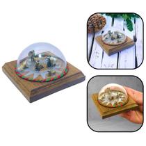 Mini Presépio Natal Estrela de Prata Sagrada Família